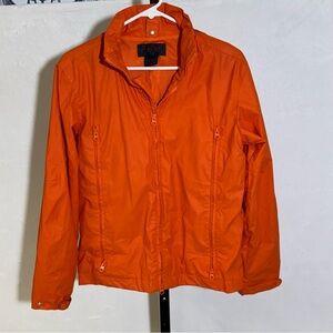 Women’s Ralph Lauren Orange Mesh Jacket with Red Logo Small
